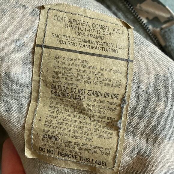 Military Army AirCrew Combat Mens Coat Green Camouflage Uniform Digicam Large R - Picture 7 of 12